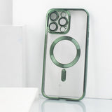 iPhone 15 Pro Magsafe Metallic Case With Camera Lens Protector