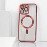 iPhone 15 Pro Magsafe Metallic Case With Camera Lens Protector