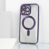 iPhone 15 Pro Magsafe Metallic Case With Camera Lens Protector