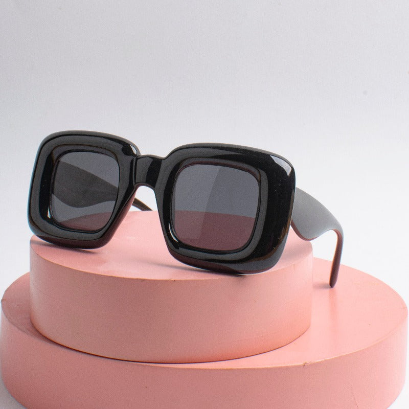 Raven Black Funky Oversized Kids' Sunglasses
