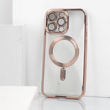 iPhone 15 Pro Magsafe Metallic Case With Camera Lens Protector