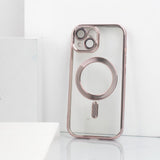 iPhone 15 Magsafe Metallic Case With Camera Lens Protector