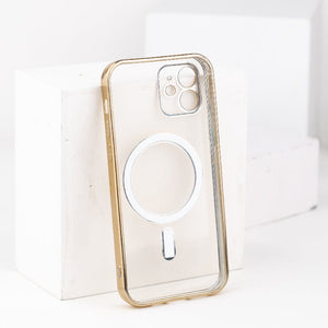 Metallichrome Onyx Black Magsafe Clear iPhone Cover Mobile Phone Cases June Trading   