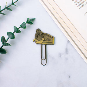 Metallic Paper Clip Bookmark - Animals Paper Clip June Trading Penguin  