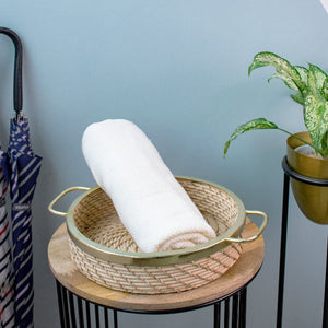 Buttermilk Yellow Microfiber Towel Hand Towels ERL   