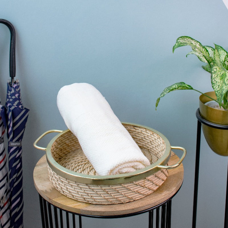 Buttermilk Yellow Microfiber Towel Hand Towels ERL   