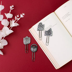 Metallic Paper Clip Bookmark - Music Paper Clip June Trading   