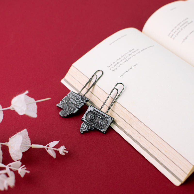 Metallic Paper Clip Bookmark - Music Paper Clip June Trading   