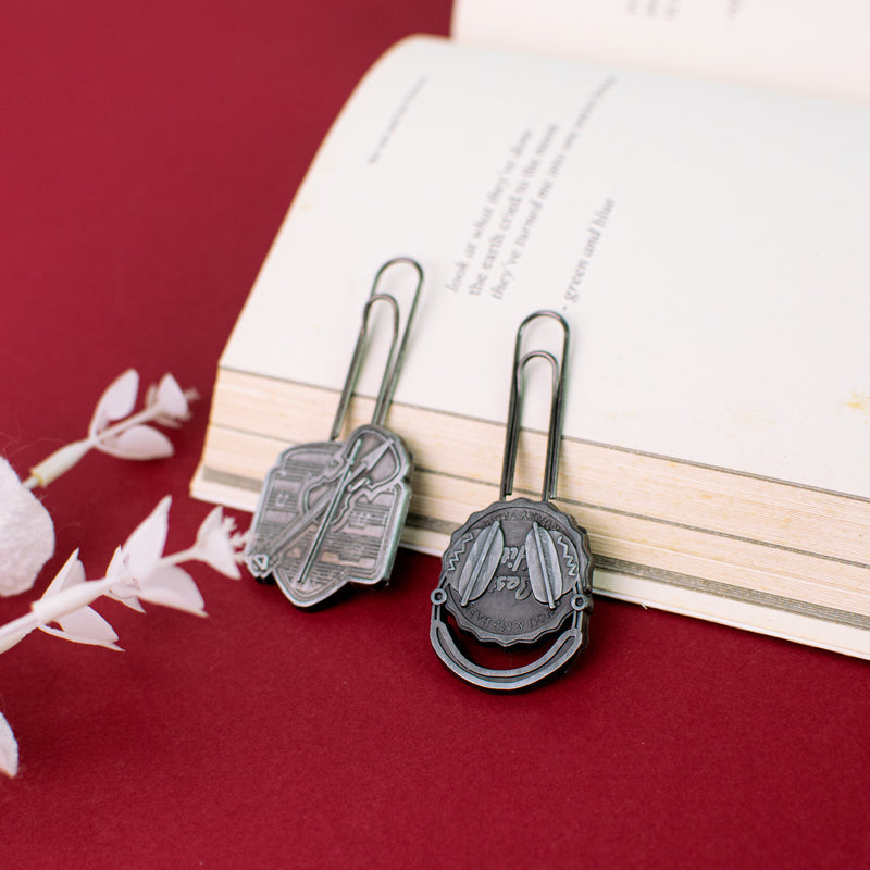 Metallic Paper Clip Bookmark - Music Paper Clip June Trading   
