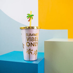 Summer Vibes Travel Sipper Sippers June Trading Light Pink  