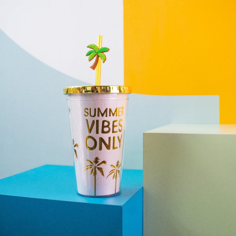 Summer Vibes Travel Sipper Sippers June Trading Light Pink  