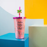 Summer Vibes Travel Sipper Sippers June Trading Candy Pink  