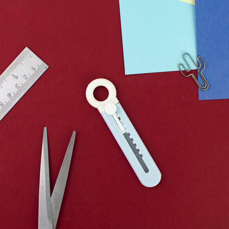 Mini Paper Cutter Paper Cutter June Trading Sky Blue  