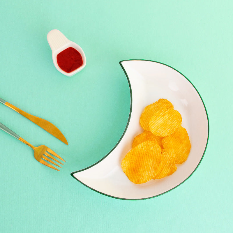 Classy Crescent Ceramic Serving Dish