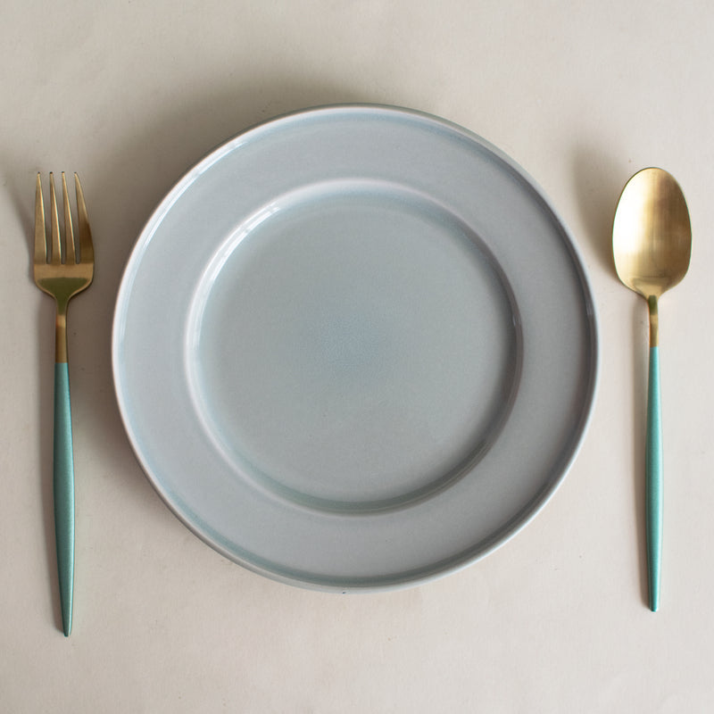 Slate Grey Glossy Starter Plate (8 Inches)