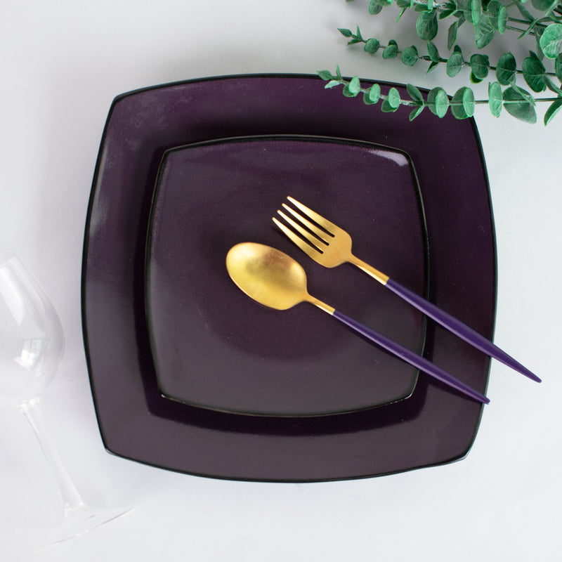 Berry Purple Glossy Starter Plate (7 Inches)
