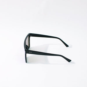 Oversized Flat & Square Ice Blue Sunglass Eyewear June Trading   