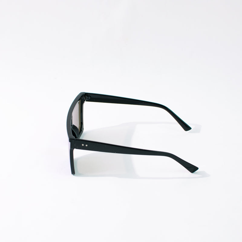 Oversized Flat & Square Ice Blue Sunglass Eyewear June Trading   