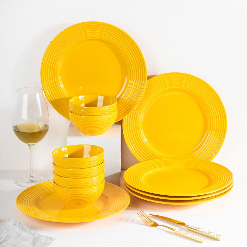 Orenda Mustard Yellow Set Of 12