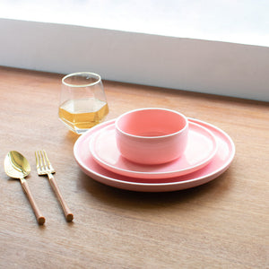 Soft-Hued Pink Earthen Small Bowl (4 Inches) Bowls June Trading   