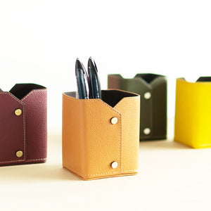 Multi-Purpose Leather Stand Desk Organisers June Trading   