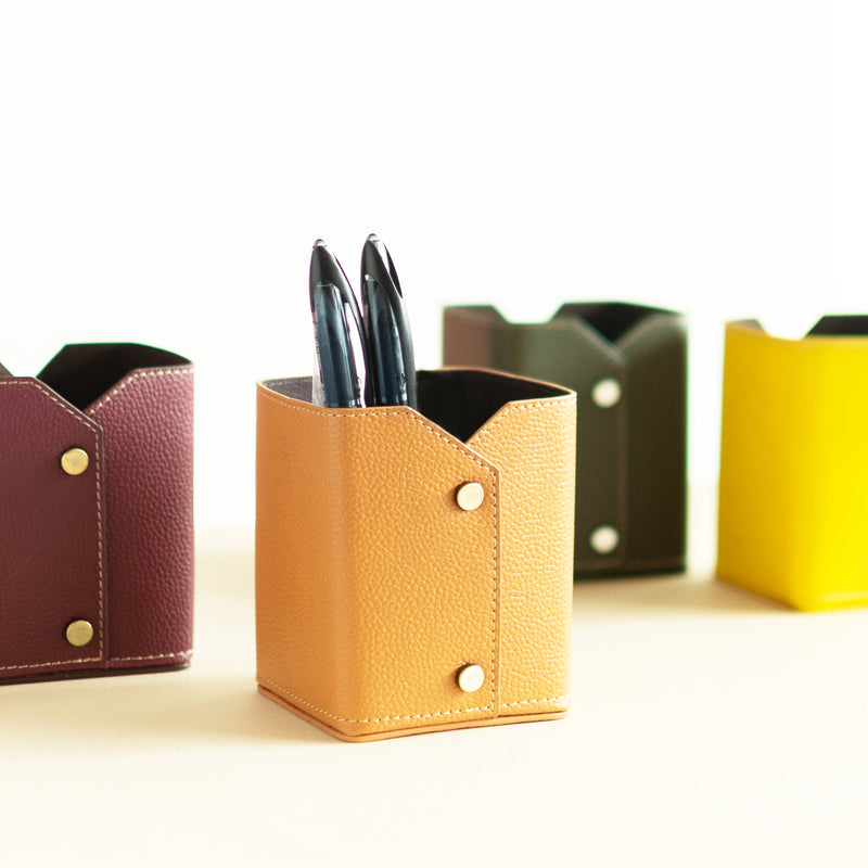 Multi-Purpose Leather Stand Desk Organisers June Trading   