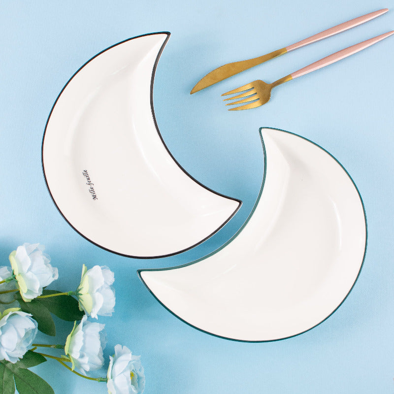 Classy Crescent Ceramic Serving Dish