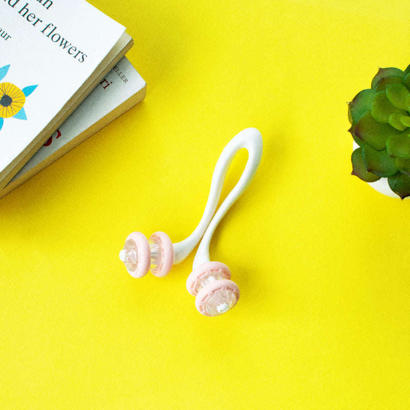 Soft-Hued V-Shaped Body Roller & Massager