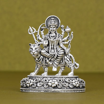 SABERA Durga Ji On Tiger – Car Dashboard Idol
