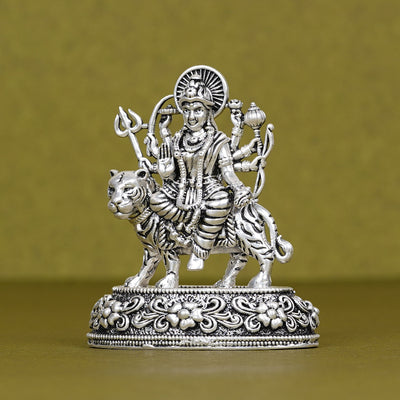 SABERA Durga Ji On Tiger – Car Dashboard Idol