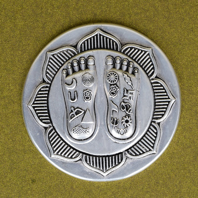 SABERA Lakshmi Charan On Lotus – Set On Elegant Rosequartz Silver