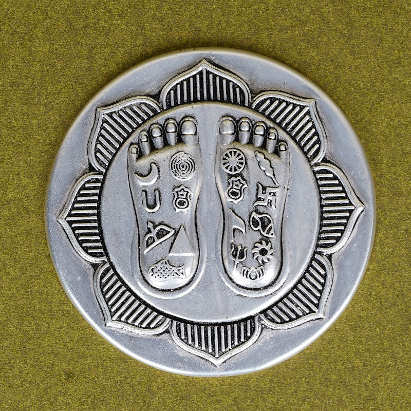 SABERA Lakshmi Charan On Lotus – Set On Elegant Rosequartz Silver