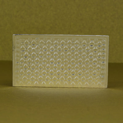 SABERA Silver Plated Geometrical Design Visiting Card Holder