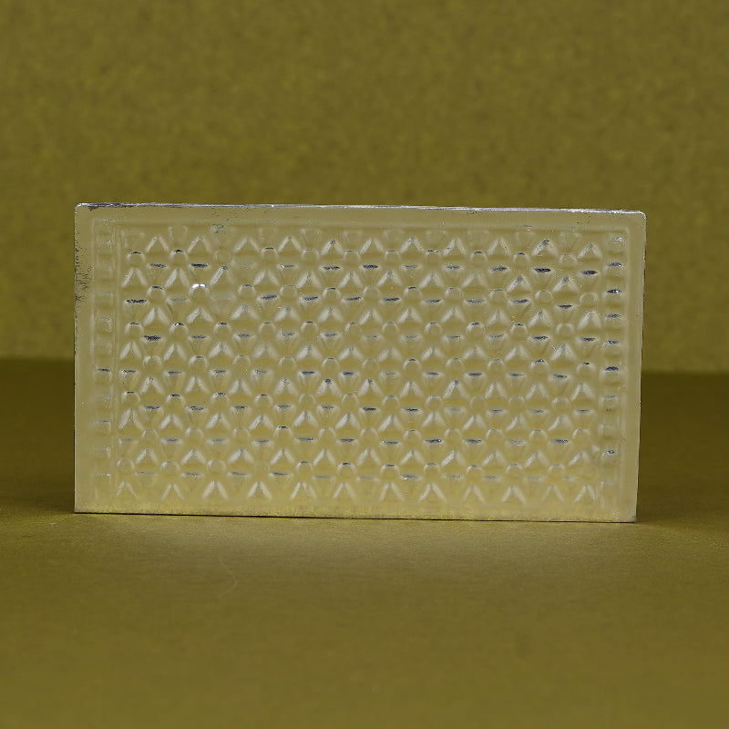 SABERA Silver Plated Geometrical Design Visiting Card Holder
