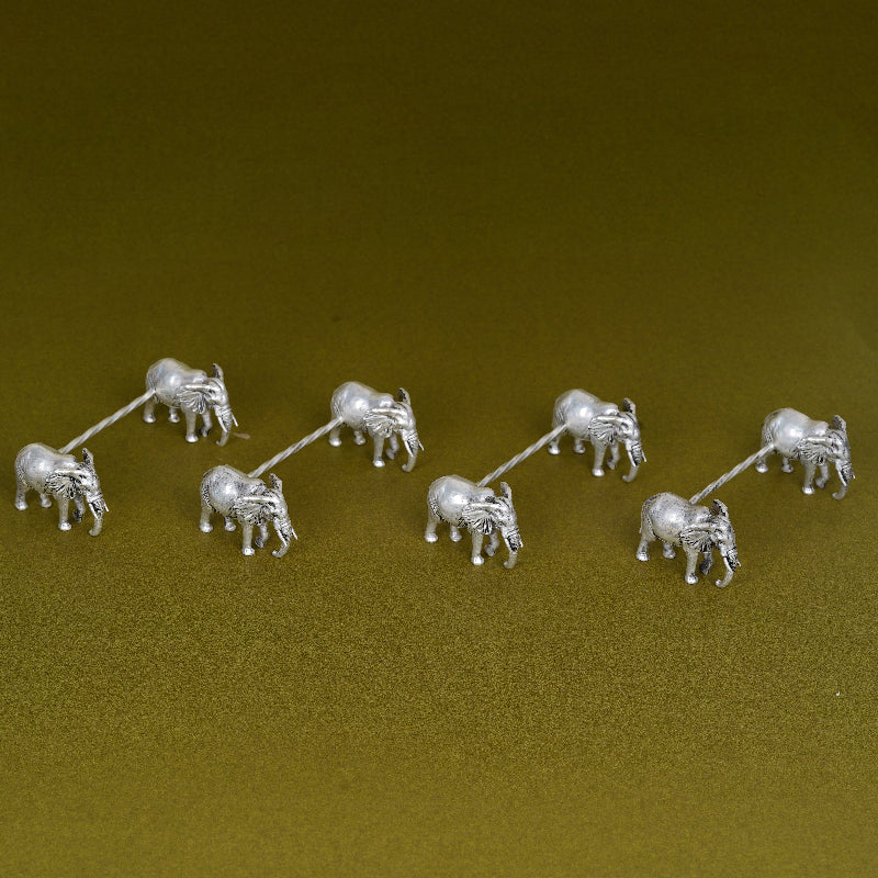 SABERA Front Facing Elephant Spoon Rest Silver