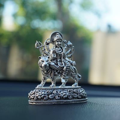 SABERA Durga Ji On Tiger – Car Dashboard Idol