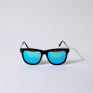 Voguish Wayfarer Aqua Mirror Sunglass Eyewear ERL   