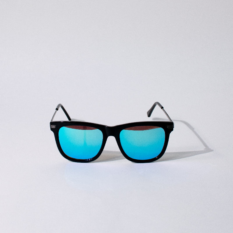 Voguish Wayfarer Aqua Mirror Sunglass Eyewear ERL   