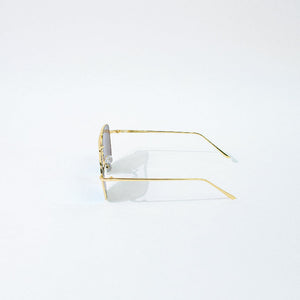 That's Snatched Gold Frame Aqua Sunglass Eyewear ERL   