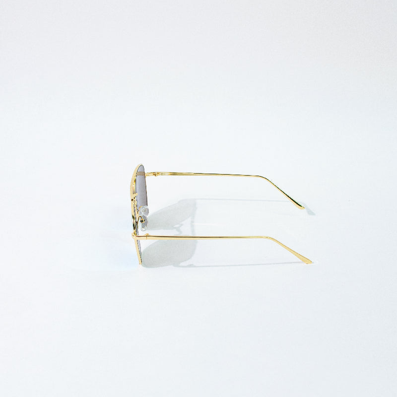 That's Snatched Gold Frame Aqua Sunglass Eyewear ERL   