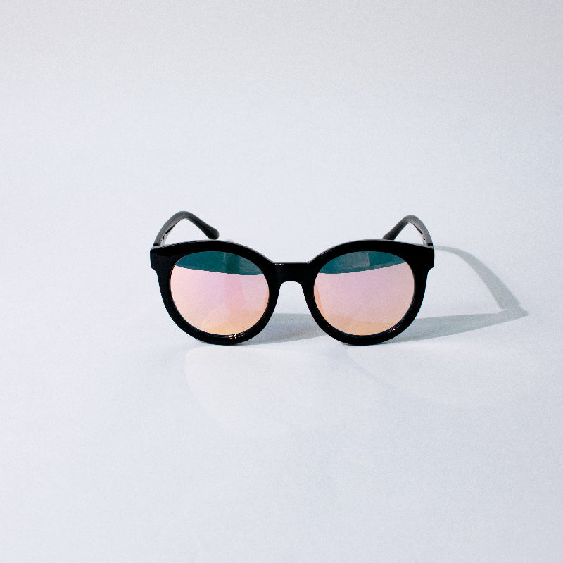 Black Tone Sunset Mirror Sunglass Eyewear ERL   