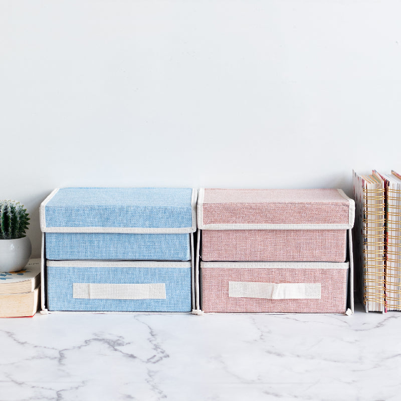 Pastel Two-Shelves Foldable Storage Organizer Basic Organisers ERL   