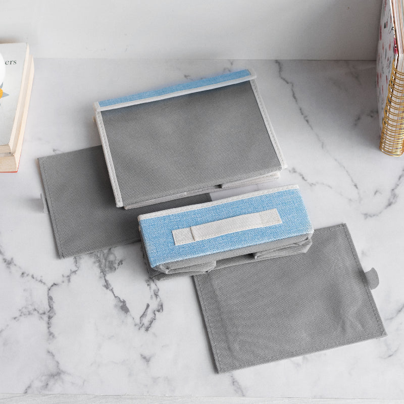 Pastel Two-Shelves Foldable Storage Organizer Basic Organisers ERL   