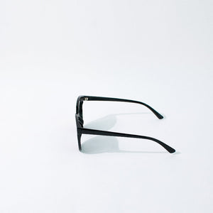 Stay Chic Round Jade Black Sunglass Eyewear ERL   