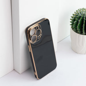 Apple iPhone 13 Pro Golden Edge Solid Color Cover iPhone 13 Pro June Trading   