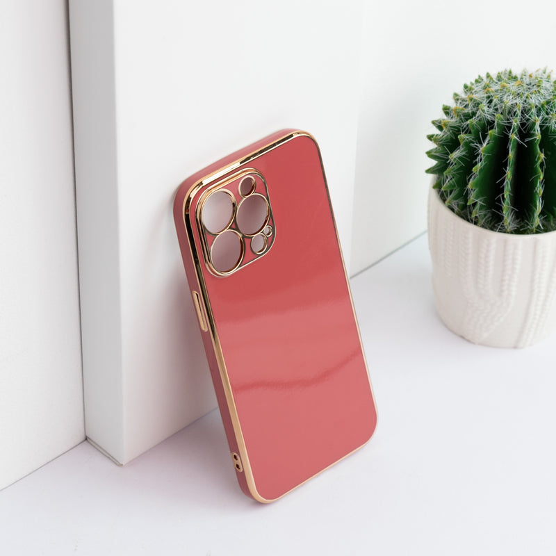Apple iPhone 13 Pro Golden Edge Solid Color Cover iPhone 13 Pro June Trading   
