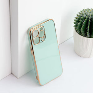Apple iPhone 13 Pro Golden Edge Solid Color Cover iPhone 13 Pro June Trading   