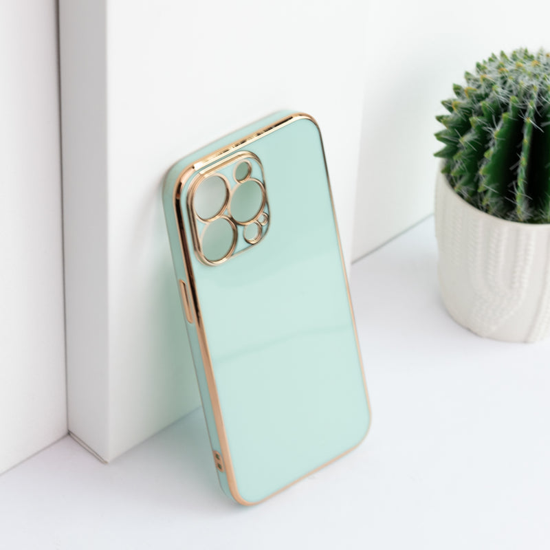 Apple iPhone 13 Pro Golden Edge Solid Color Cover iPhone 13 Pro June Trading   