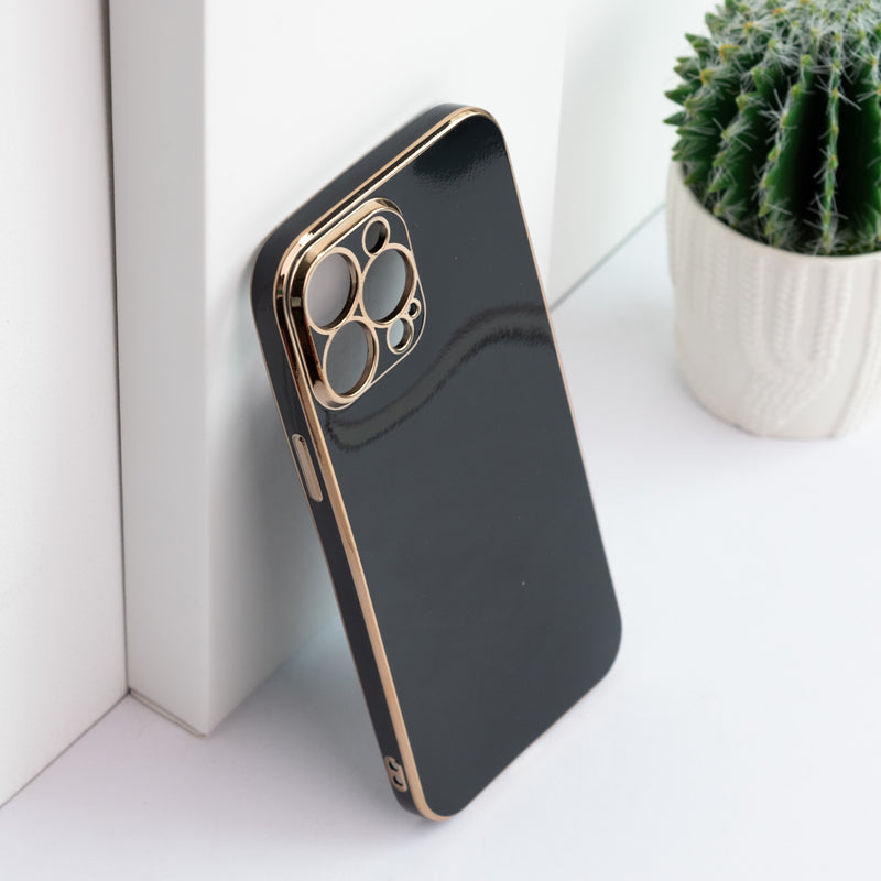 Apple iPhone 13 Pro Max Golden Edge Solid Color Cover iPhone 13 Pro Max June Trading   