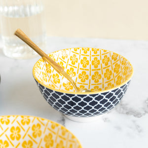 Blossom Pattern Moroccan Bowl Bowls June Trading Single Bowl  